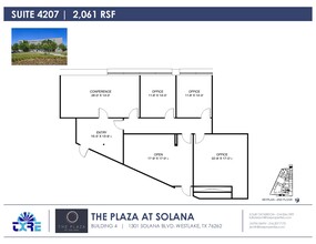 1301 Solana Blvd, Westlake, TX à louer Plan d  tage- Image 1 de 1