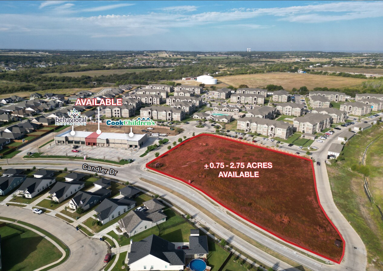 1640 Candler Dr, Burleson, TX for lease Aerial- Image 1 of 4