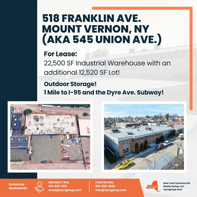 More details for 518-520 Franklin Ave, Mount Vernon, NY - Industrial for Lease