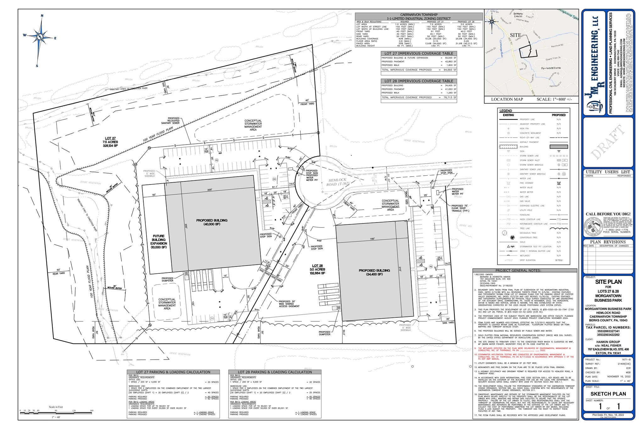 Valley & Timber Rd, Morgantown, PA à louer Plan de site- Image 1 de 6