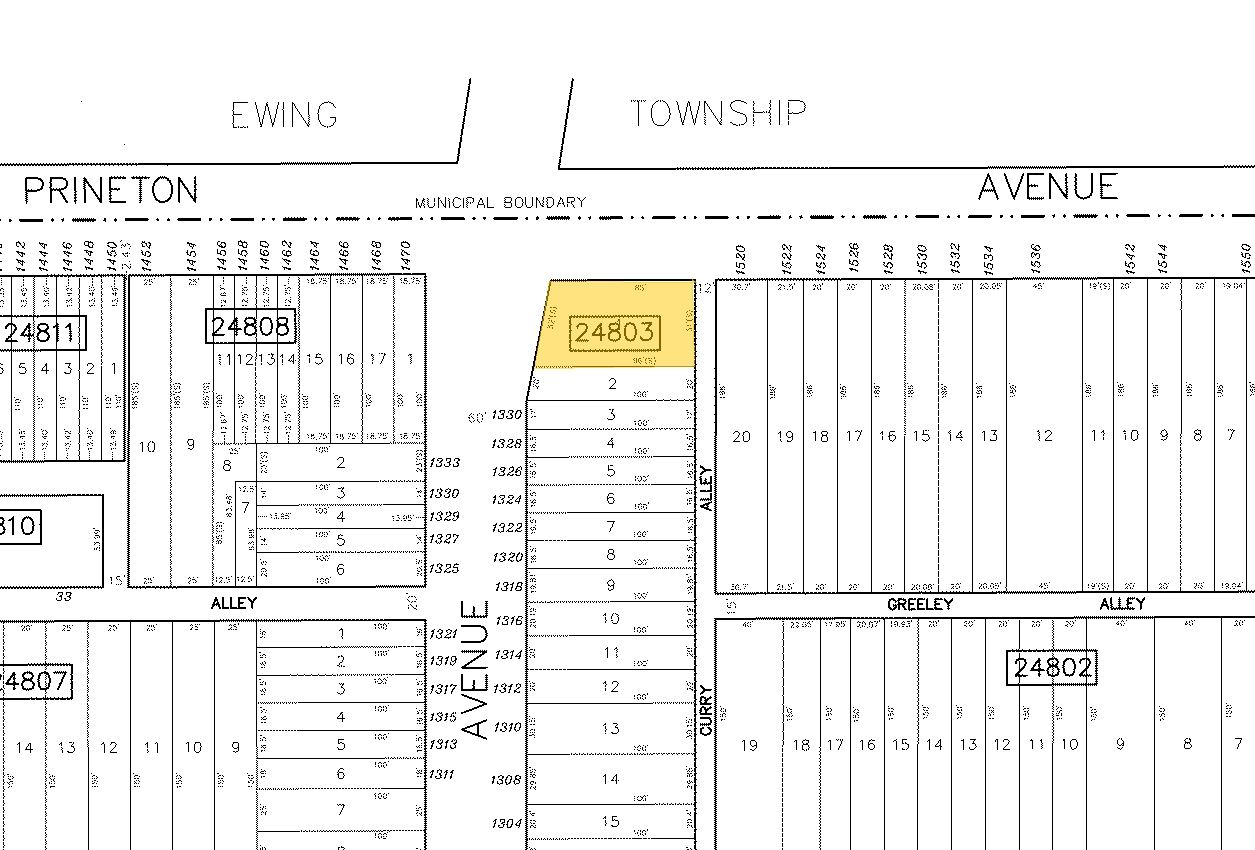 1340 N Olden Ave, Trenton, NJ à vendre Plan cadastral- Image 1 de 1