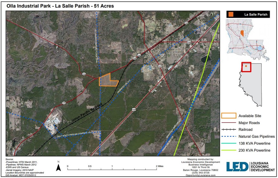 Hwy 125, Olla, LA for lease - Aerial - Image 2 of 6