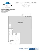 700 Van Buren St, Placentia, CA à louer Plan d’étage- Image 1 de 1