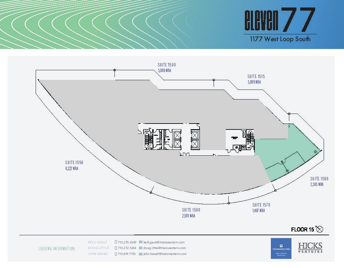 1177 West Loop S, Houston, TX à louer Plan d’étage- Image 1 de 1