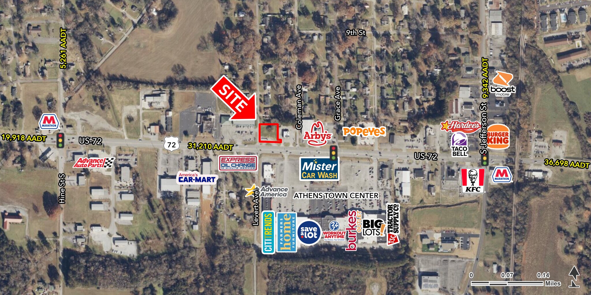 US Highway 72 & Levert ave, Athens, AL for sale Building Photo- Image 1 of 3