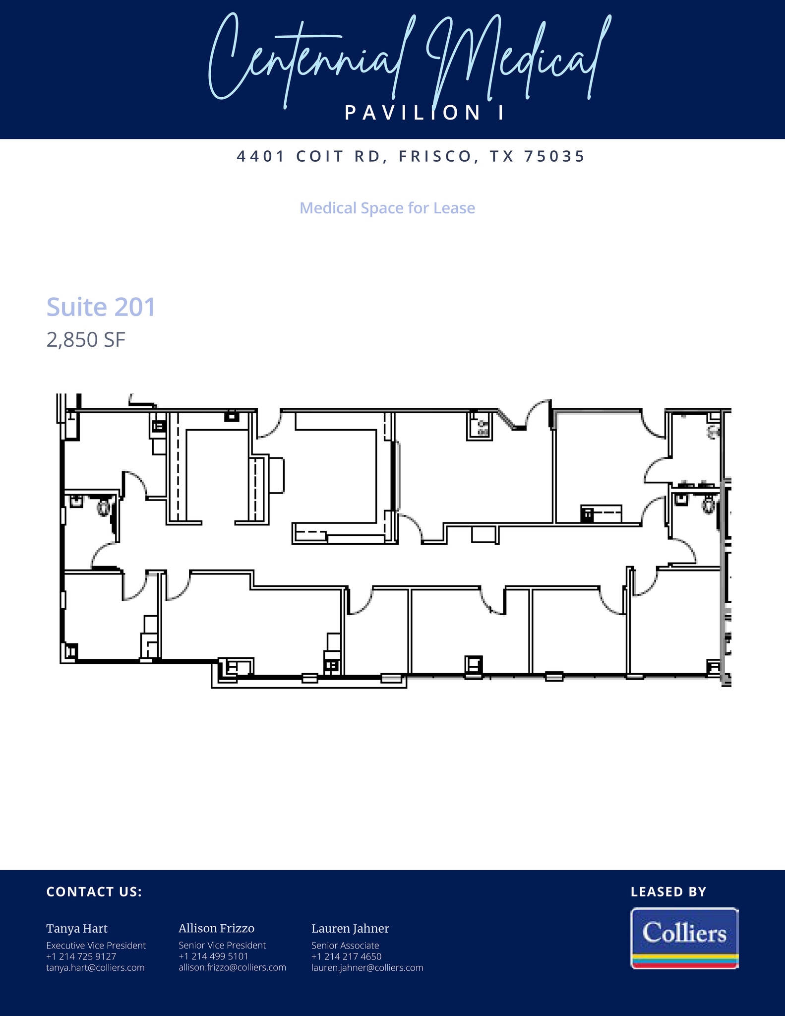 4401 Coit Rd, Frisco, TX à louer Plan d’étage- Image 1 de 1
