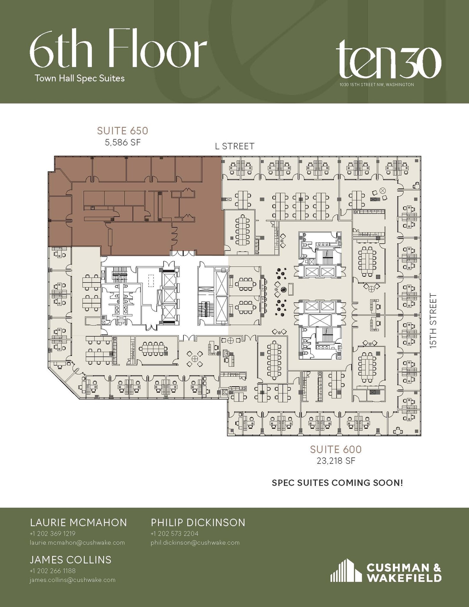 1030 15th St NW, Washington, DC à louer Plan d’étage- Image 1 de 1