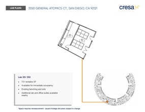 3550 General Atomics Ct, San Diego, CA à louer Plan d’étage- Image 1 de 1