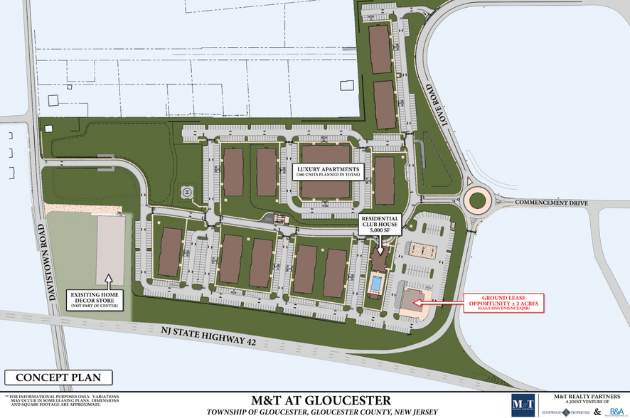 520 Davistown Rd, Blackwood, NJ à louer - Plan de site - Image 1 de 1