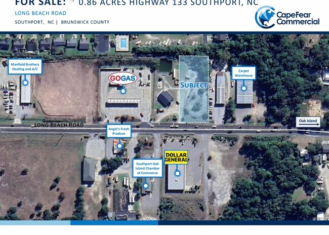 Plus de détails pour 4434 Long Beach Rd SE, Southport, NC - Terrain à vendre