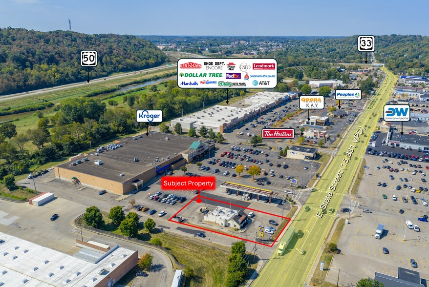 921 E State St, Athens, OH for lease - Aerial - Image 1 of 8