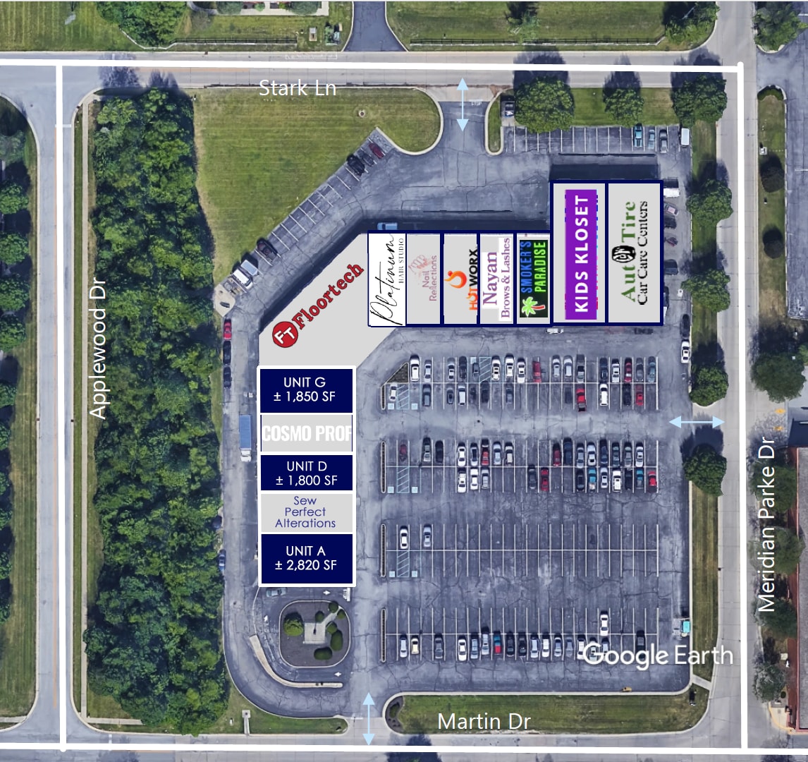 3115 Meridian Parke Dr, Greenwood, IN for lease Aerial- Image 1 of 1