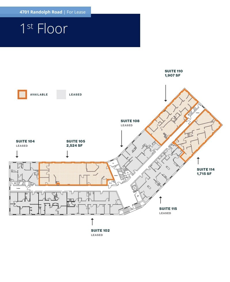 4701 Randolph Rd, Rockville, MD à louer Plan d’étage- Image 1 de 1