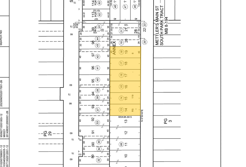 5876 S Los Angeles St, Los Angeles, CA à vendre - Plan cadastral - Image 2 de 2