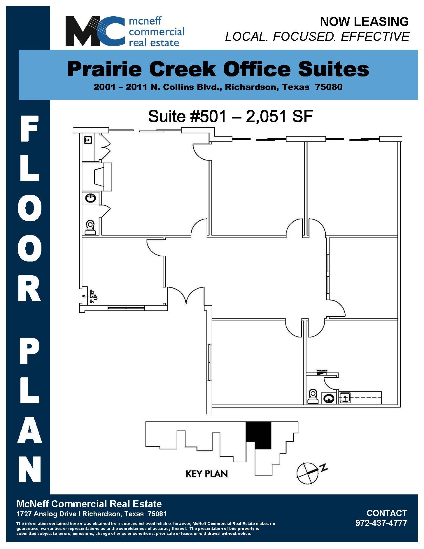 2001-2011 N Collins Blvd, Richardson, TX à louer Plan d’étage- Image 1 de 1