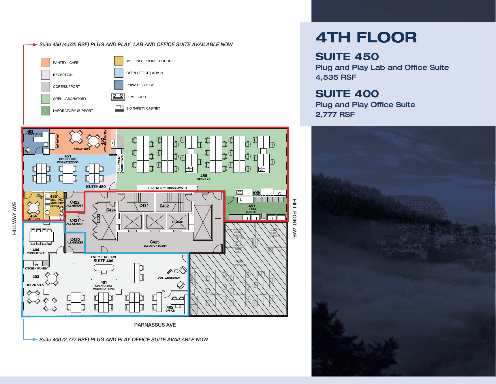 350 Parnassus Ave, San Francisco, CA à louer Plan d’étage- Image 1 de 2