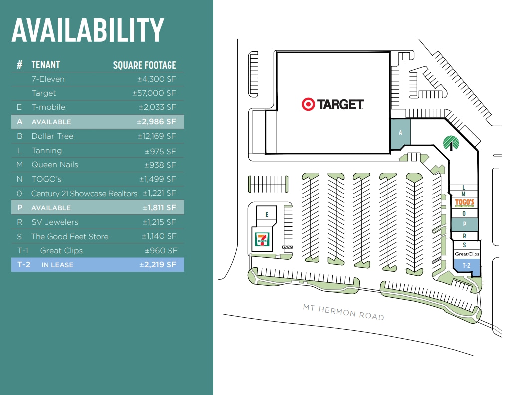 262-274 Mount Hermon Rd, Scotts Valley, CA for lease Site Plan- Image 1 of 1