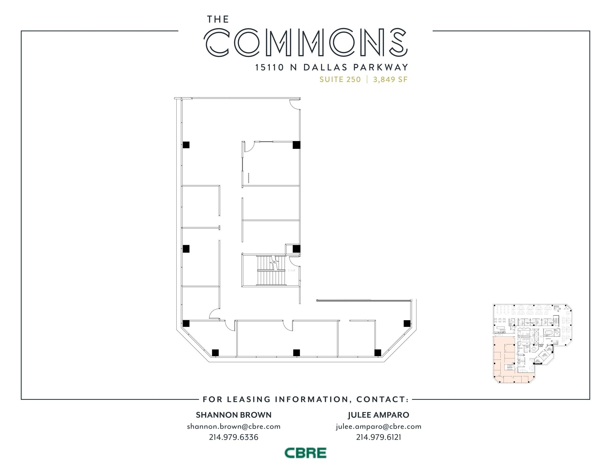 15110 N Dallas Pky, Dallas, TX à vendre Plan d’étage- Image 1 de 1