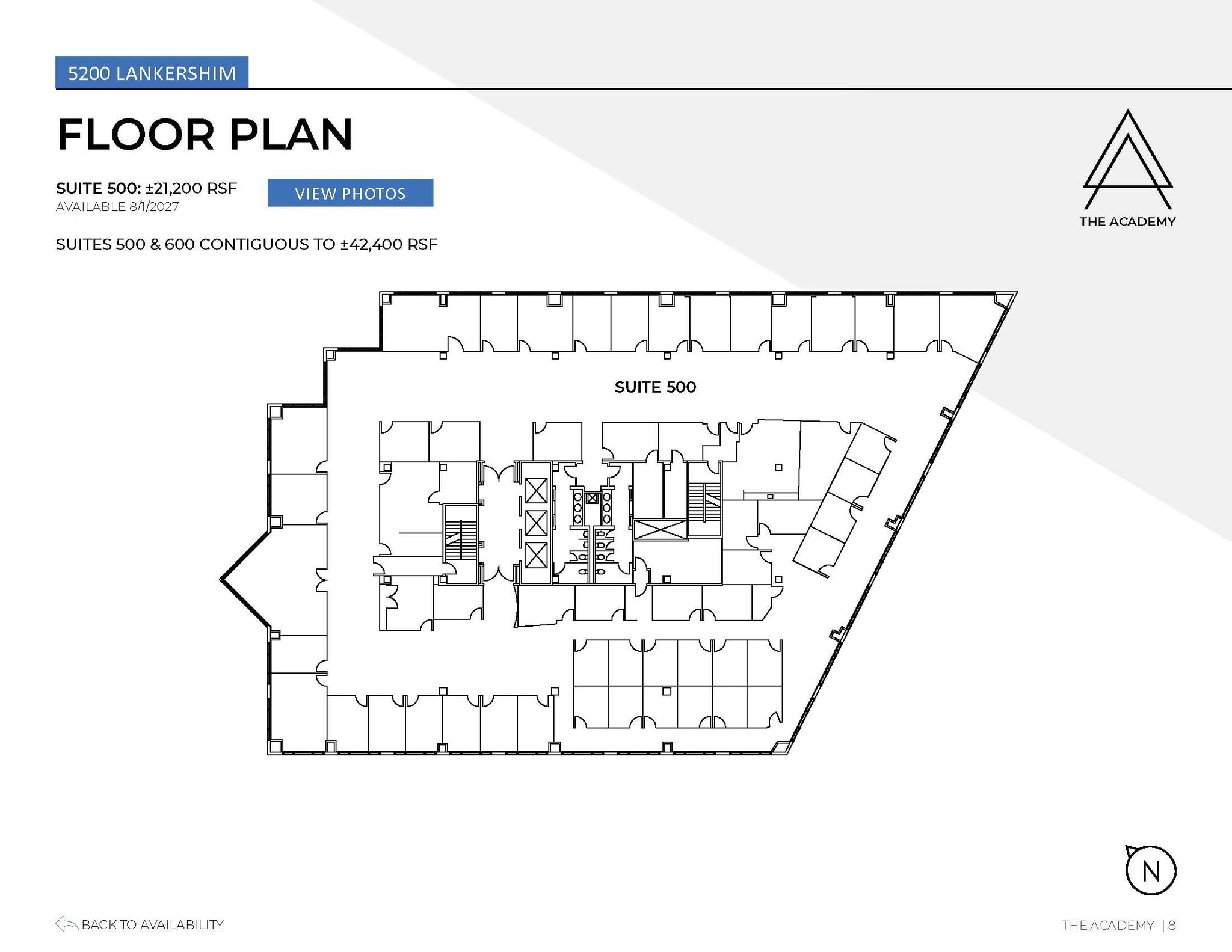 5200 Lankershim Blvd, North Hollywood, CA à louer Plan d’étage- Image 1 de 1