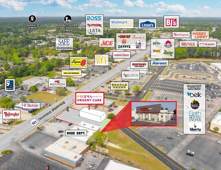 1029 Broad St, Sumter, SC à vendre - Photo du bâtiment - Image 2 de 3