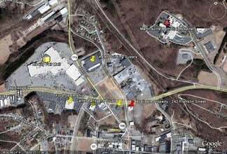 242 Franklin St, Martinsville, VA - Aerial map view