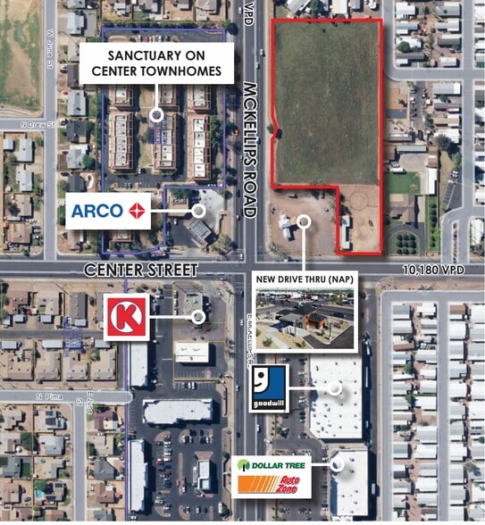 36 W McKellips Rd, Mesa, AZ à vendre - Aérien - Image 2 de 4