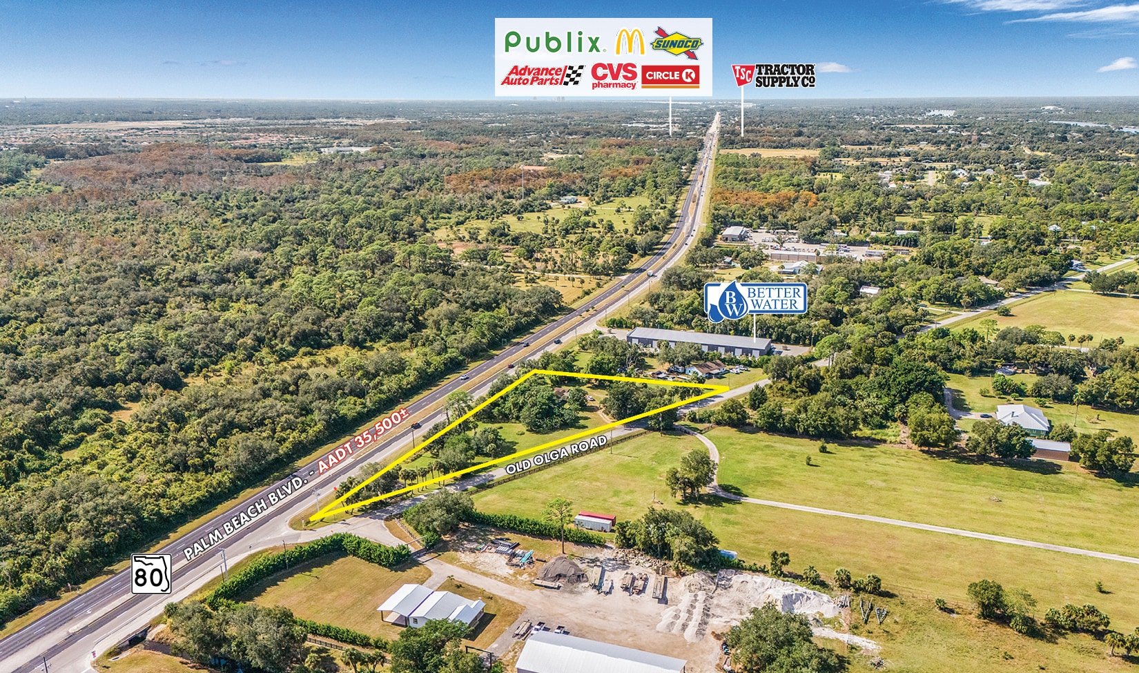 16401 Palm Beach Blvd, Alva, FL à vendre Aérien- Image 1 de 8