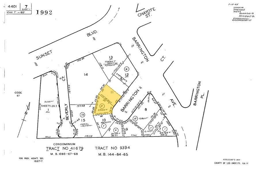 11723-11733 Barrington Ct, Los Angeles, CA à louer - Plan cadastral - Image 2 de 39