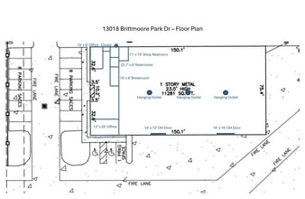 13018 Brittmoore Park Dr, Houston, TX for lease Floor Plan- Image 1 of 1