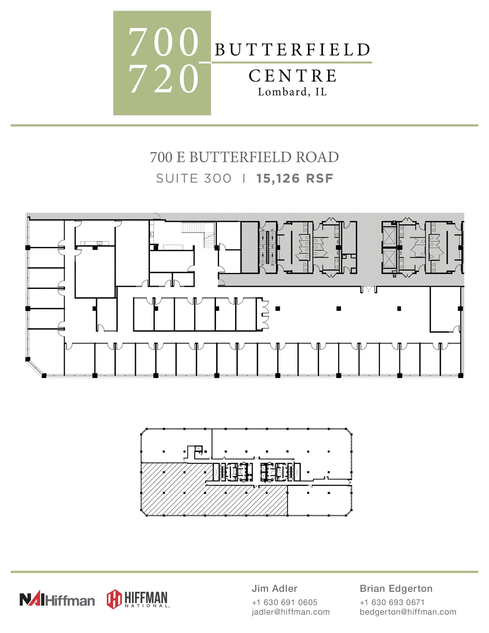 700 E Butterfield Rd, Lombard, IL à louer Plan d’étage- Image 1 de 1