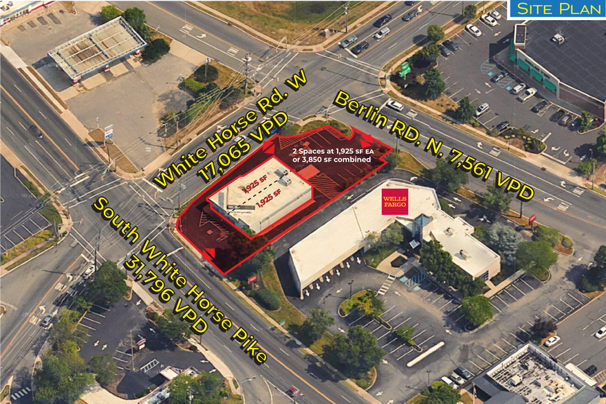 1 S White Horse Pike, Stratford, NJ à louer - Photo du bâtiment - Image 2 de 6