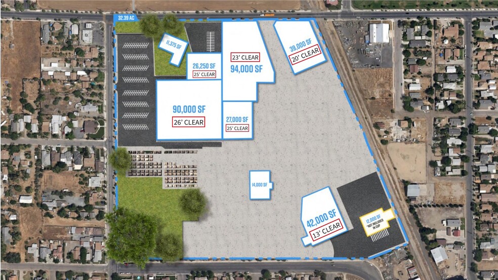 650 W Tulare Rd, Lindsay, CA à louer - Plan de site - Image 3 de 10