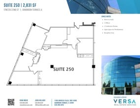 17W220 22nd St, Oakbrook Terrace, IL à louer Plan d’étage- Image 1 de 1