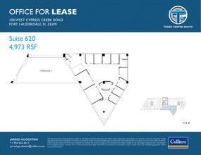 100 W Cypress Creek Rd, Fort Lauderdale, FL for lease Floor Plan- Image 1 of 2