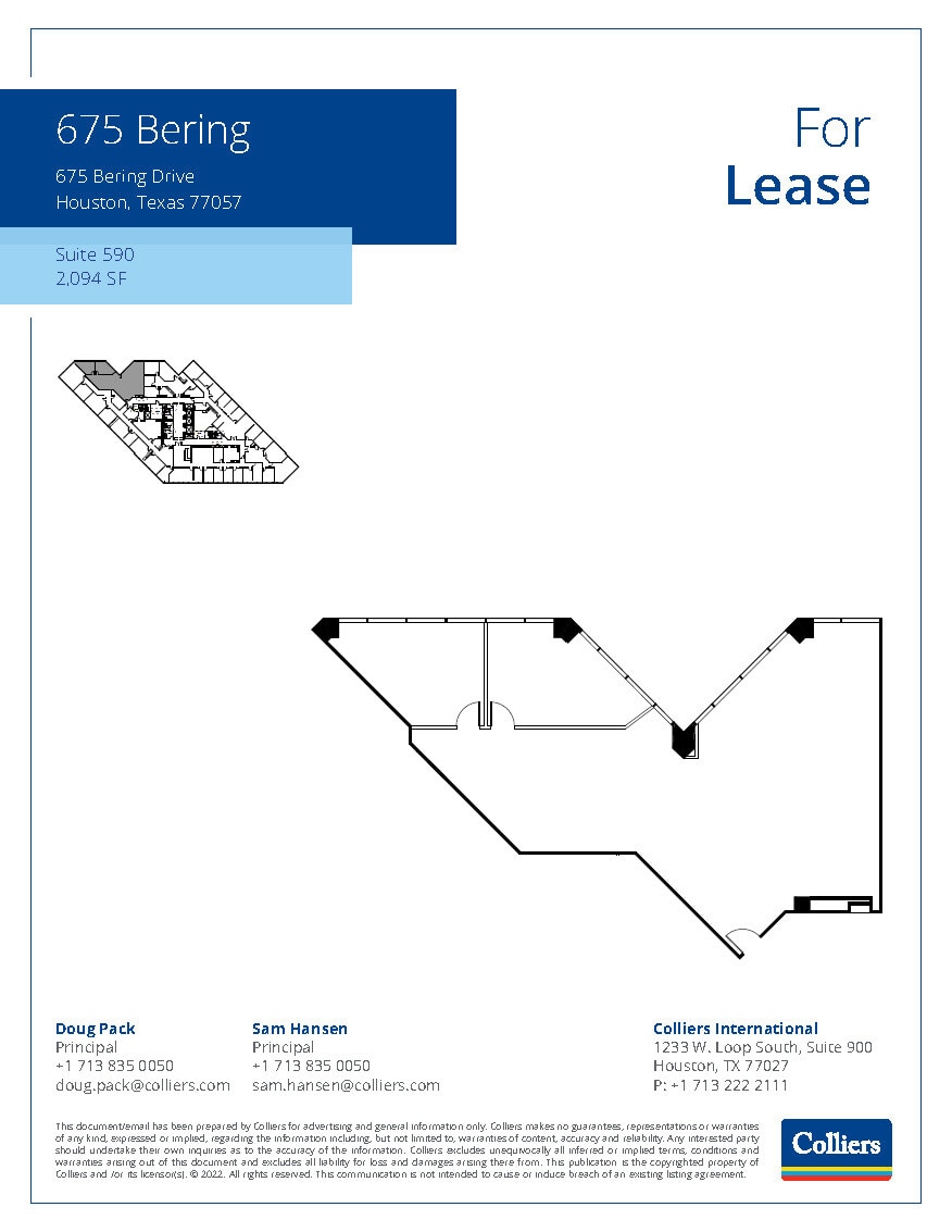 675 Bering Dr, Houston, TX for lease Floor Plan- Image 1 of 1