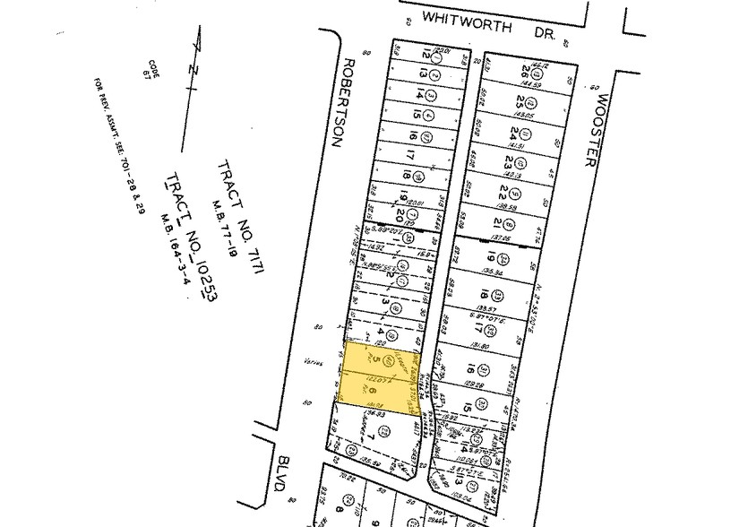 1150-1154 S Robertson Blvd, Los Angeles, CA à louer - Plan cadastral - Image 2 de 21