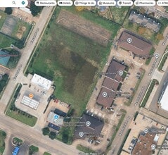 Broadway St & Alexander Lane, Pearland, TX - Aérien Vue de la carte