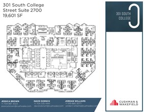 301 S College St, Charlotte, NC à louer Plan d’étage- Image 1 de 1