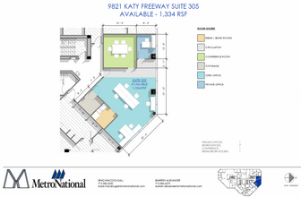 9821 Katy Fwy, Houston, TX for lease Floor Plan- Image 1 of 1