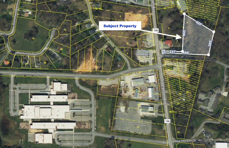 1730 S Jefferson Ave, Cookeville, TN à vendre - Aérien - Image 2 de 5