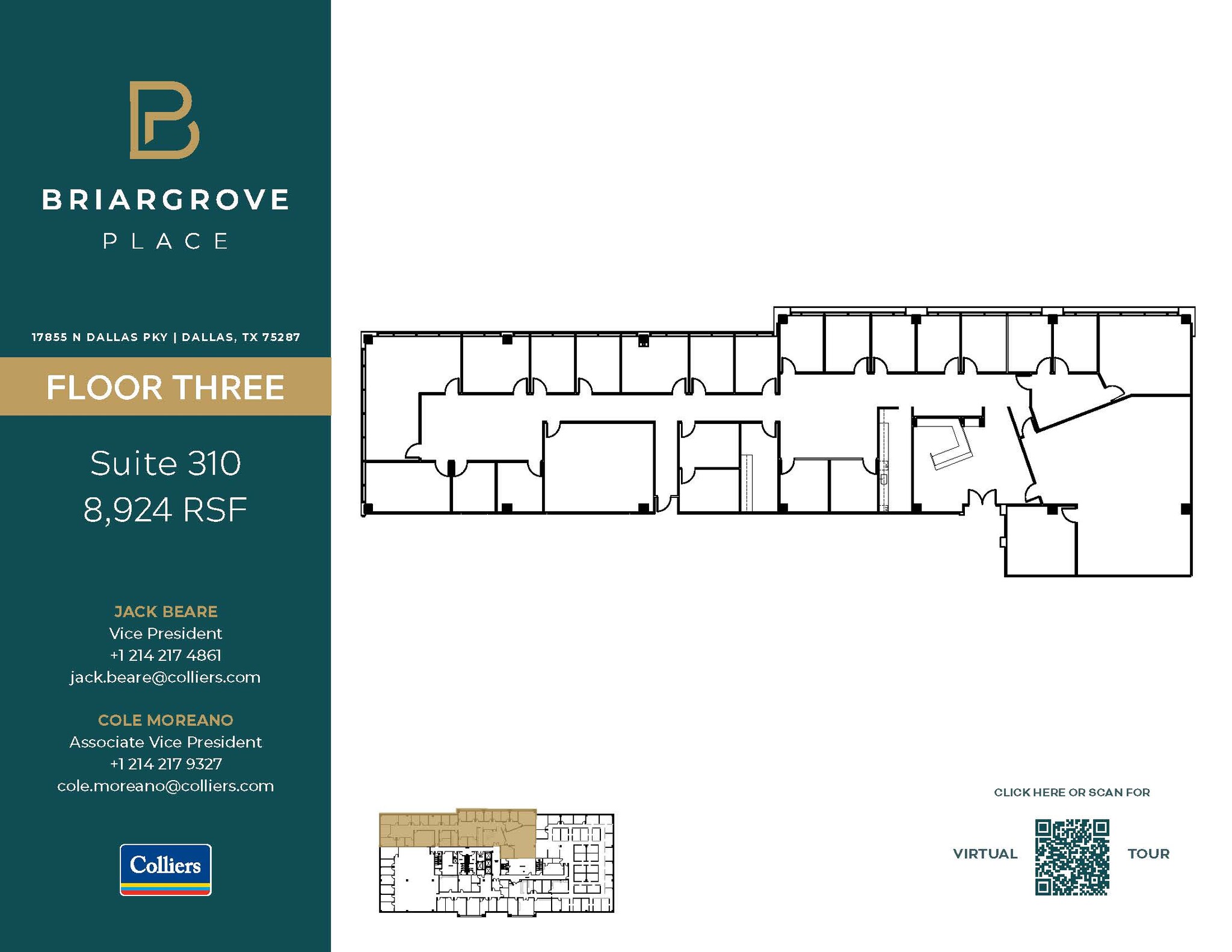 17855 N Dallas Pky, Dallas, TX for lease Floor Plan- Image 1 of 2