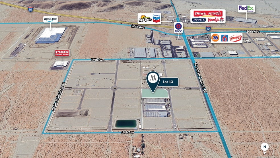 3.32-Acres N Indian Canyon Dr, Desert Hot Springs, CA à vendre - Photo principale - Image 1 de 7