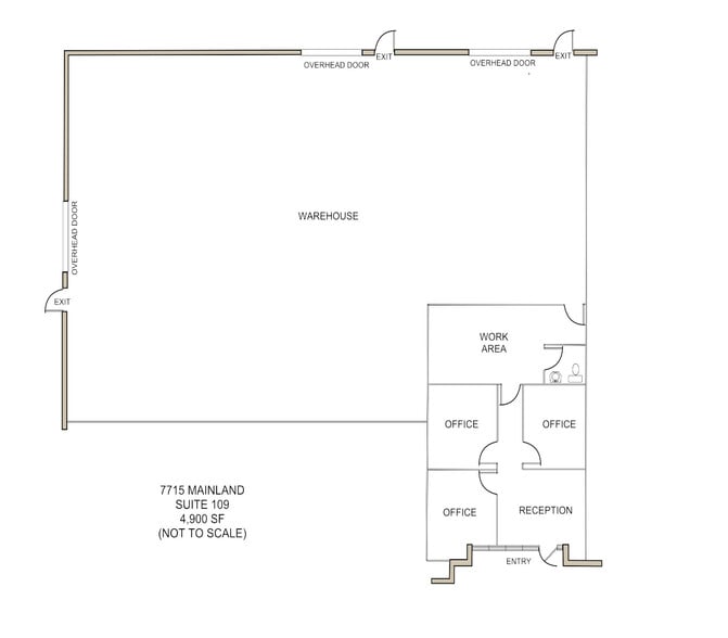 7715 Mainland Dr, San Antonio, TX for lease - Floor Plan - Image 3 of 4