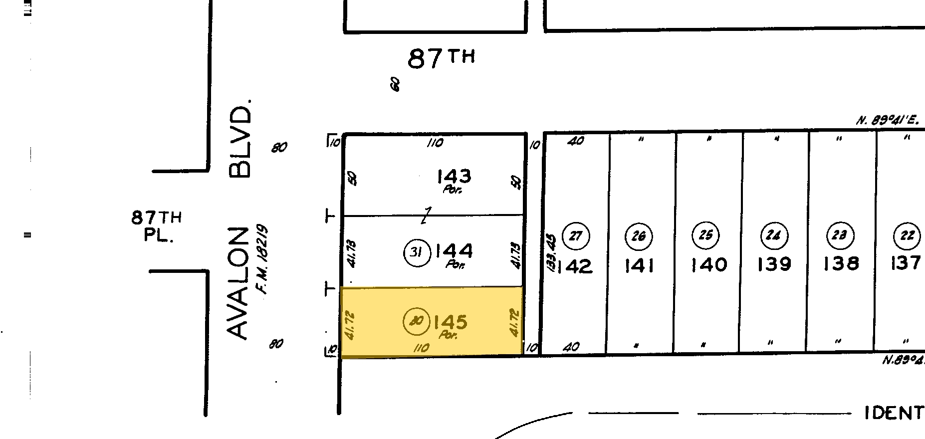 8758 Avalon Blvd, Los Angeles, CA for sale Plat Map- Image 1 of 1