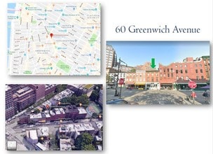 60 Greenwich Ave, New York, NY - Aerial map view