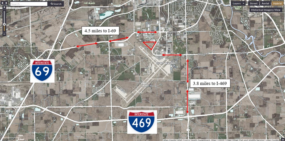 669 Airway, Fort Wayne, IN à vendre - Aérien - Image 2 de 2
