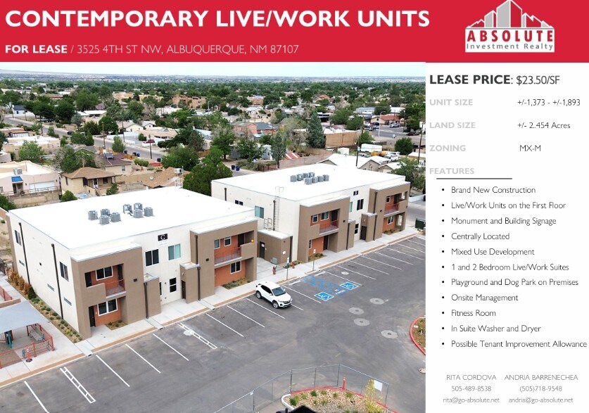 3525 4th St NW, Albuquerque, NM à louer - Photo du bâtiment - Image 2 de 8