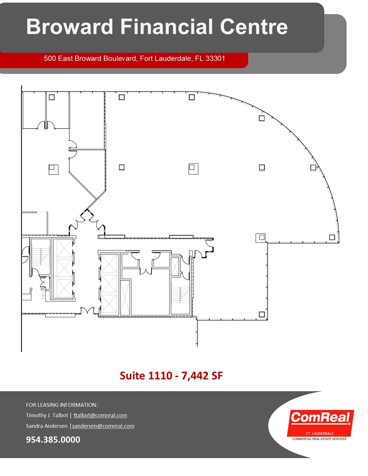 500 E Broward Blvd, Fort Lauderdale, FL for lease Floor Plan- Image 1 of 2