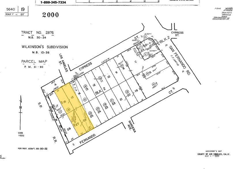 444 W Cypress St, Glendale, CA for sale - Plat Map - Image 2 of 2