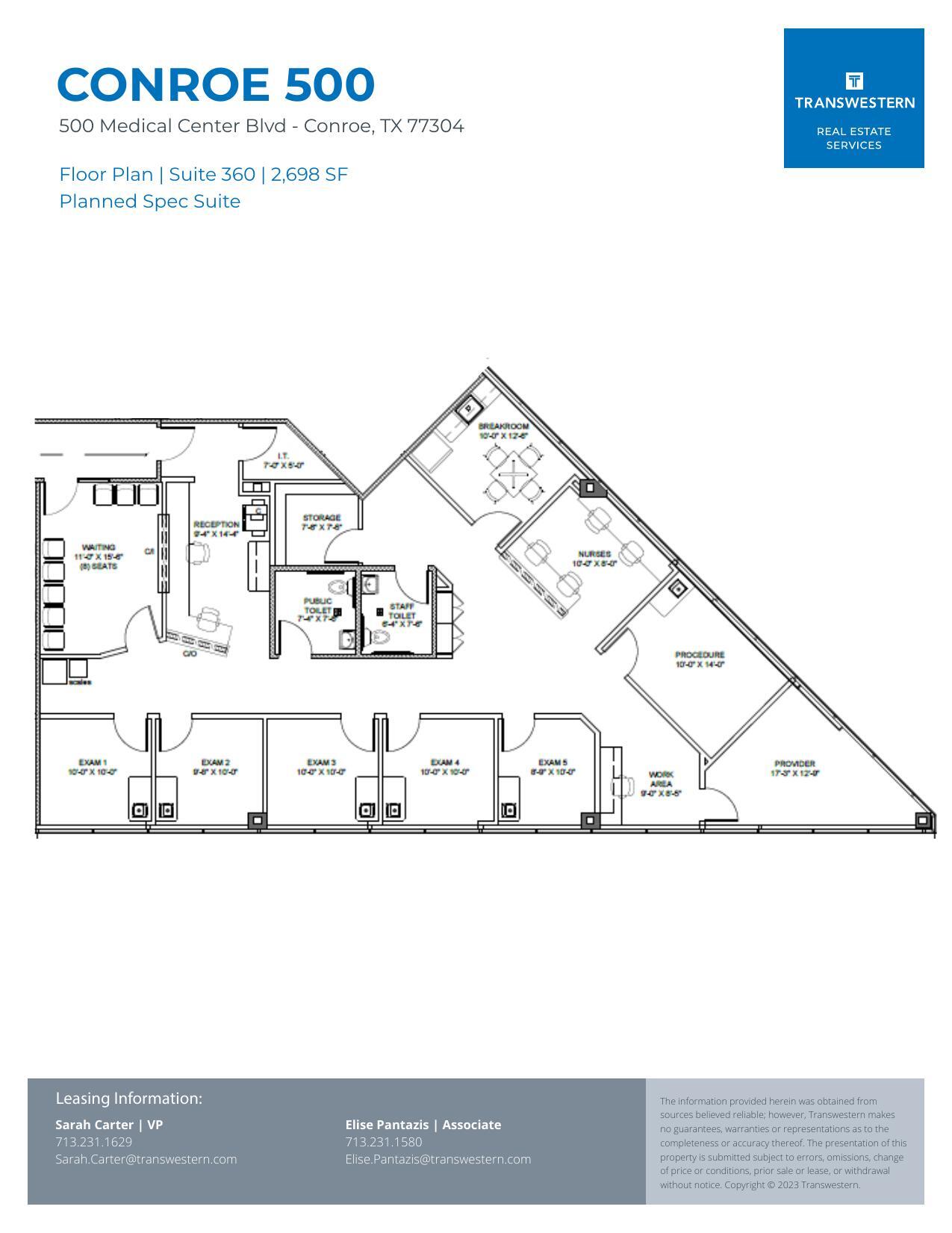 500 Medical Center Blvd, Conroe, TX for lease Floor Plan- Image 1 of 2